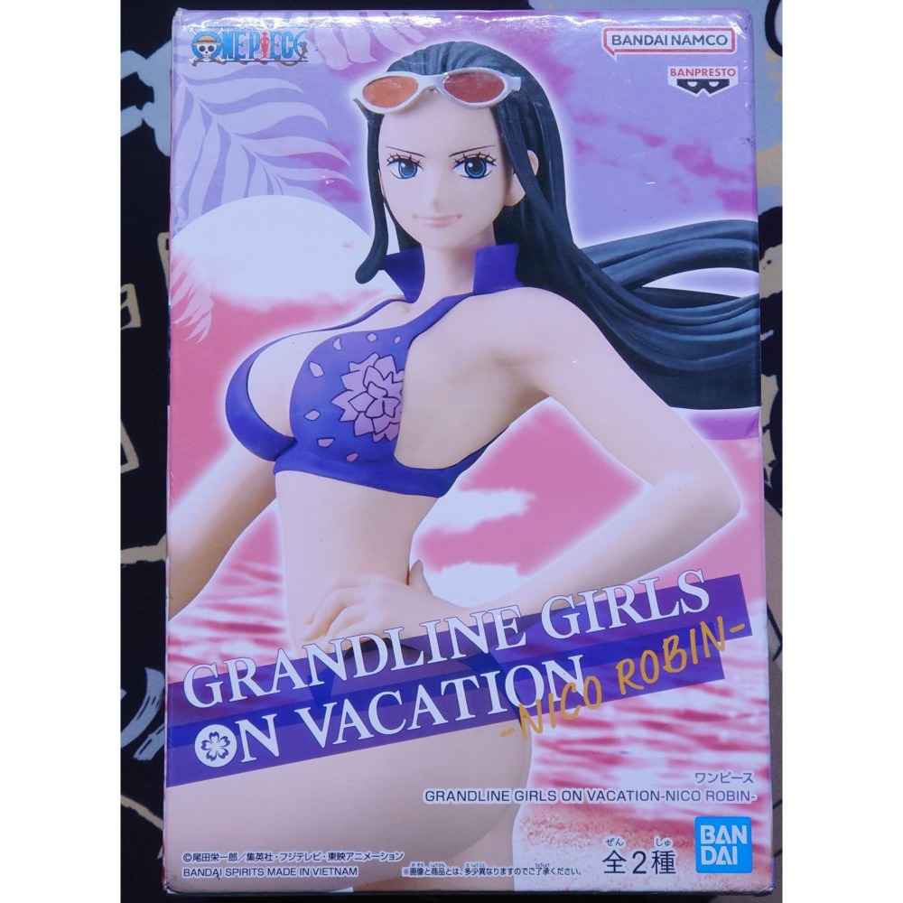 【全新現貨】金證 日版 航海王 GRANDLINE GIRLS ON VACATION 羅賓 泳裝 景品 海賊王 公仔-細節圖2