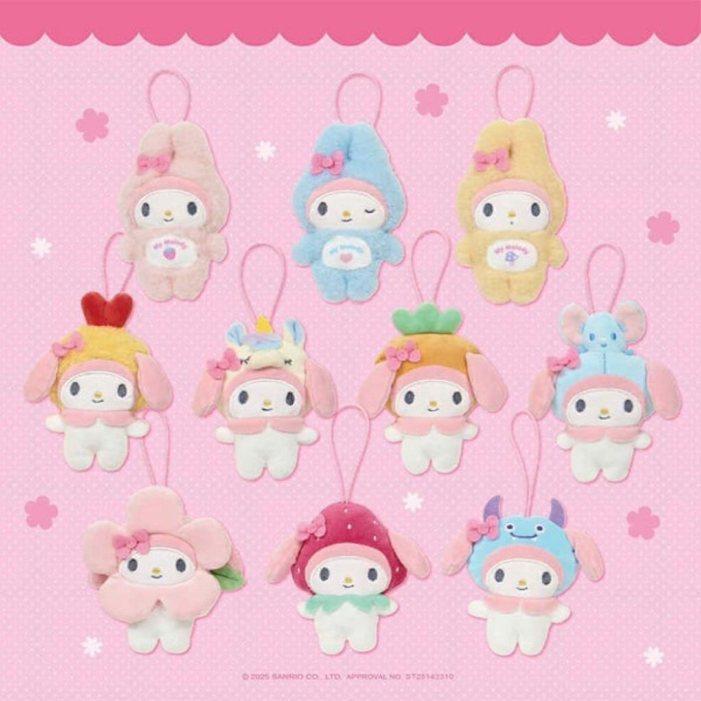 7-11三麗鷗盲盒造型鑰匙圈 酷洛米 美樂蒂 Hello Kitty 大耳狗-細節圖6