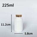 【凱哥】白色亮金蓋瓶 小藥瓶 藥罐 分裝瓶 隨身藥罐 保健食品瓶 HDPE瓶 125 175 225 300 400ml-規格圖11