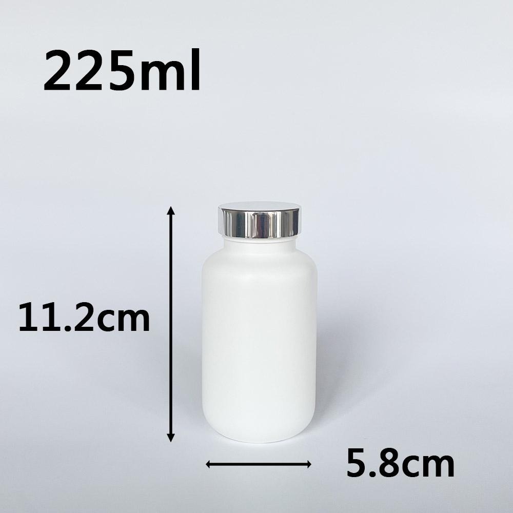 【凱哥】白色亮銀蓋瓶 小藥瓶 藥罐 分裝瓶 隨身藥罐 保健食品瓶 HDPE瓶 125 175 225 300 400ml-細節圖4