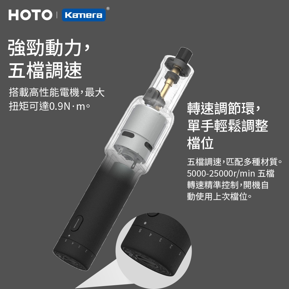 HOTO 小猴 鋰電電磨 電磨筆 電動打磨機 QWLDM001-細節圖2