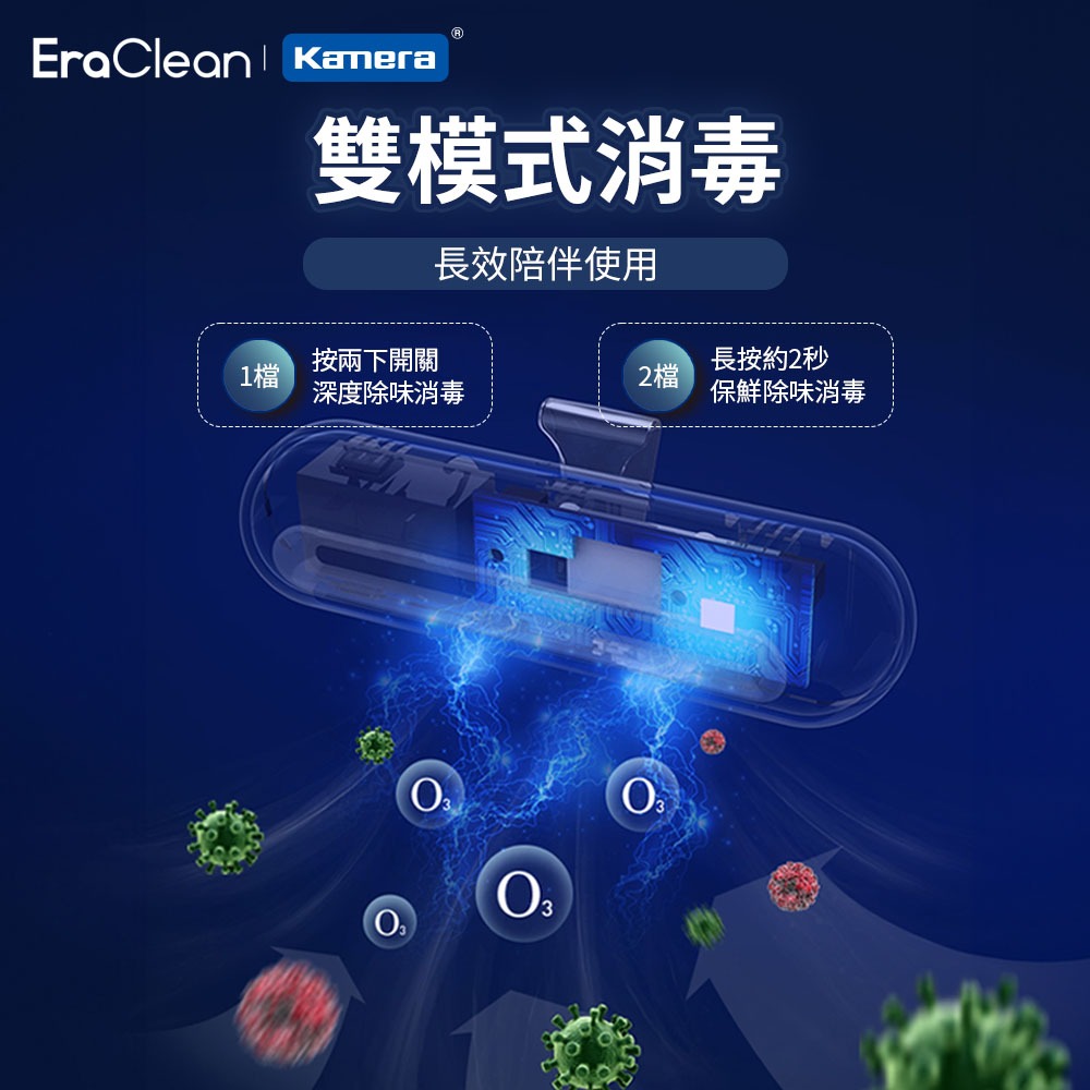 EraClean 冰箱除味消毒器 除味消毒器 mini款-細節圖8