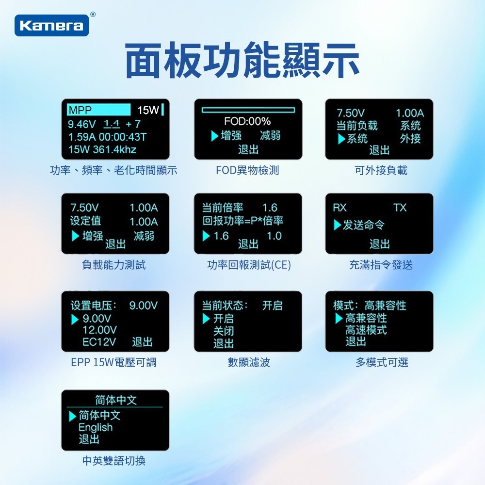 YBZ Qi2.2 MPP 25W 無線充測試模組 全功能測試模組 充電頭網 15W 無線充測試儀 Qi多協議無線充電器-細節圖6