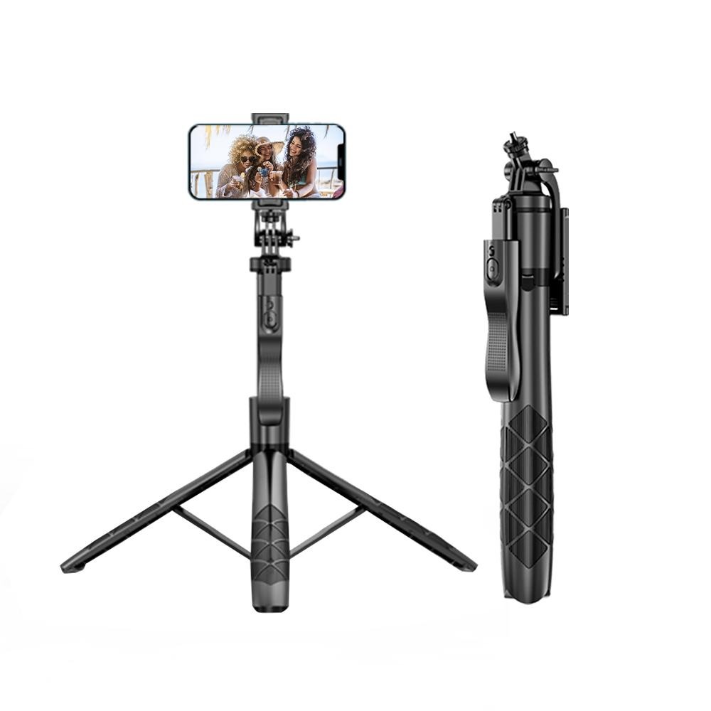 出貨台灣  叔叔賣 鋁合金三腳架自拍棒 藍牙自拍棒 三腳架 手機直播自拍支架 360°全景拍攝-細節圖2