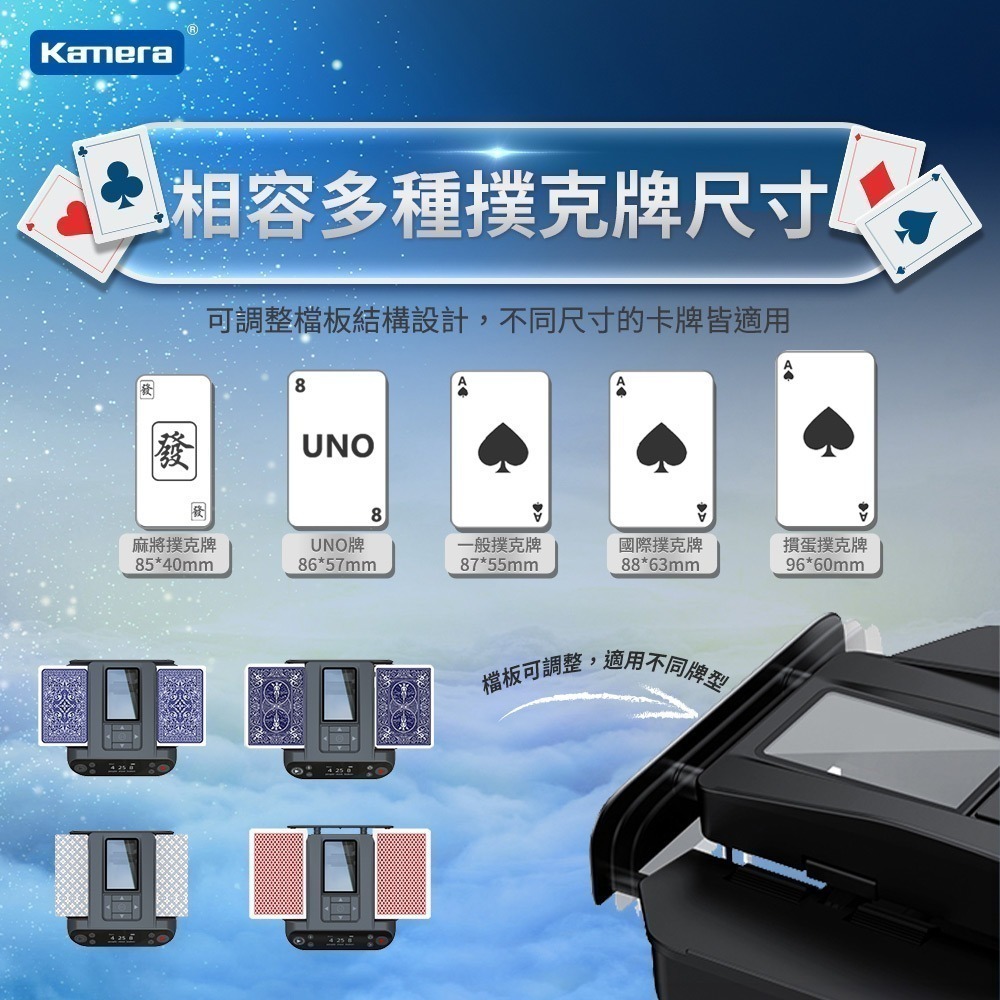 Kamera 第六代 自動洗牌 自動發牌 機 附遙控器 360度旋轉 附遙控 (MAX 6)-細節圖10