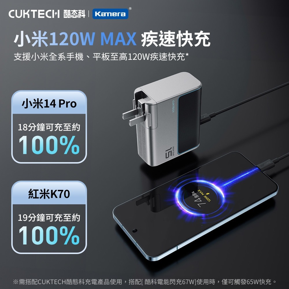 CUKTECH 酷態科 240W 雙Type-C PD3.1 6A 充電線 傳輸線 數據線 CTC605N CTC615-細節圖3