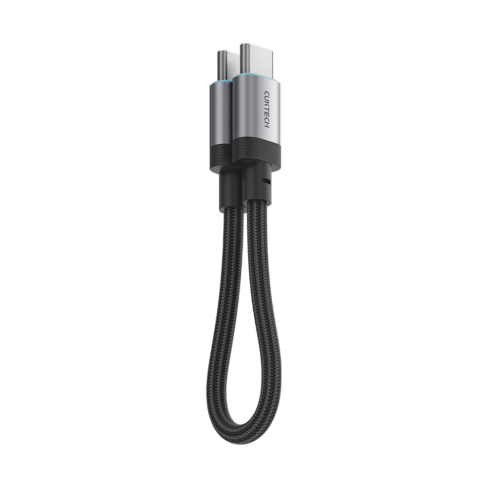 CUKTECH 酷態科 240W TYPE-C 15cm 磁吸摺疊 編織快充線 6A 充電線 短線 CTC615S-規格圖11
