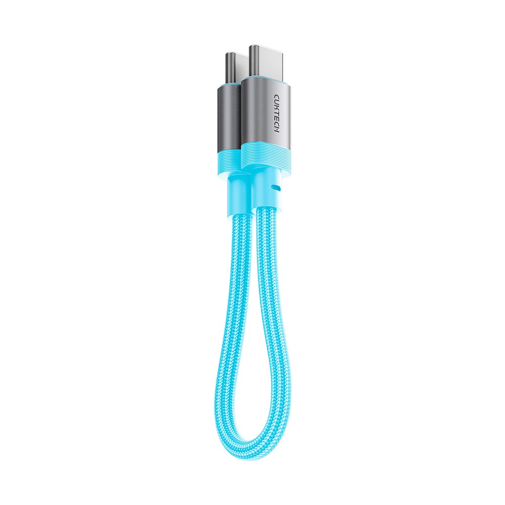 CUKTECH 酷態科 240W TYPE-C 15cm 磁吸摺疊 編織快充線 6A 充電線 短線 CTC615S-規格圖11