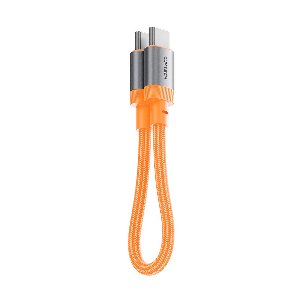 CUKTECH 酷態科 240W TYPE-C 15cm 磁吸摺疊 編織快充線 6A 充電線 短線 CTC615S-規格圖11