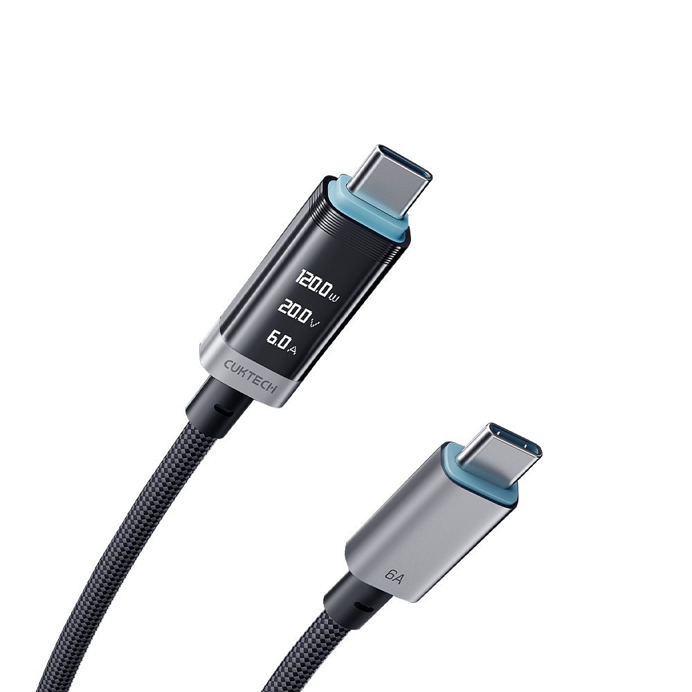 CUKTECH 酷態科 240W TYPE-C OLED 數據顯示 6A 數顯電能線 電壓電流功率 CTC615P-細節圖2