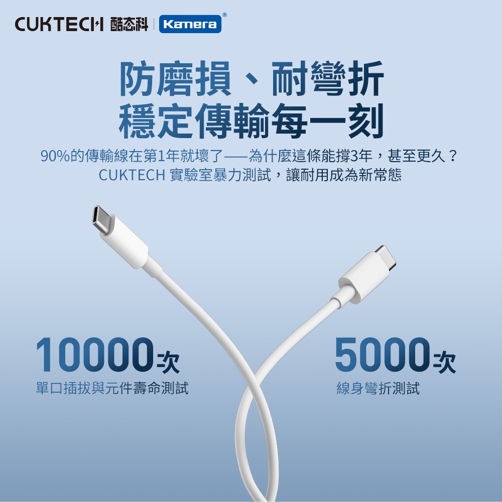 CUKTECH 酷態科 60W Type-C轉C 充電線 傳輸線 數據線 CTC30N CTC310N CTC315N-細節圖6