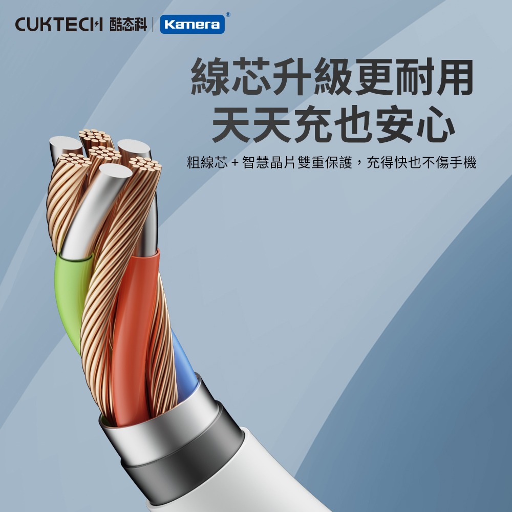 CUKTECH 酷態科 100W Type-C轉Type-C 5A 充電線 傳輸線 數據線 1.5M (CTC515N)-細節圖6
