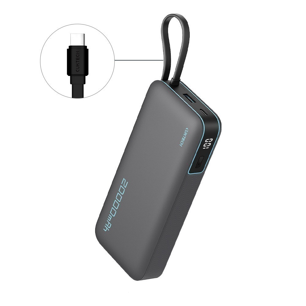 BSMI CCC 雙認證 CUKTECH 酷態科 55W TYPE-C 自帶線行動電源 20000mAh PB200N-規格圖10