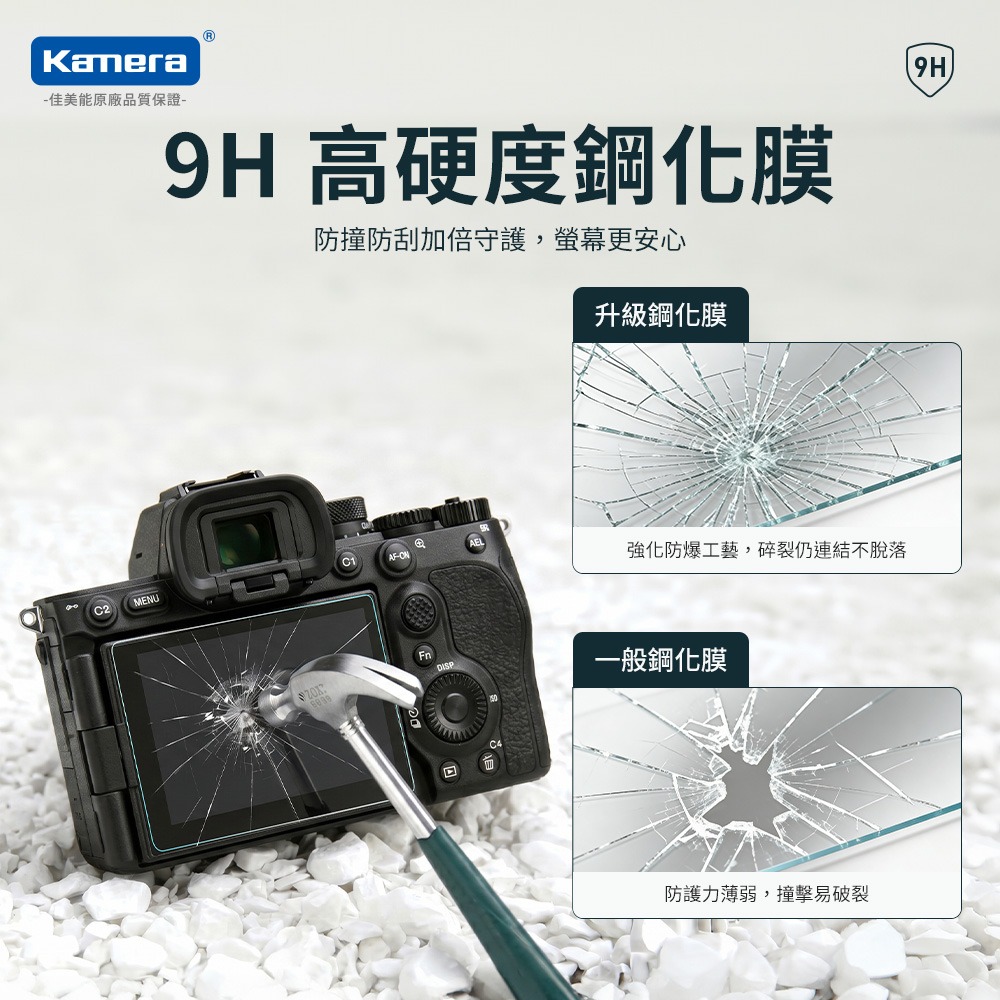 Kamera 9H 鋼化玻璃保護貼 2.5D 弧邊 Sony A7M5 A7R5 專用 螢幕保護貼 疏水疏油 高清透明-細節圖5