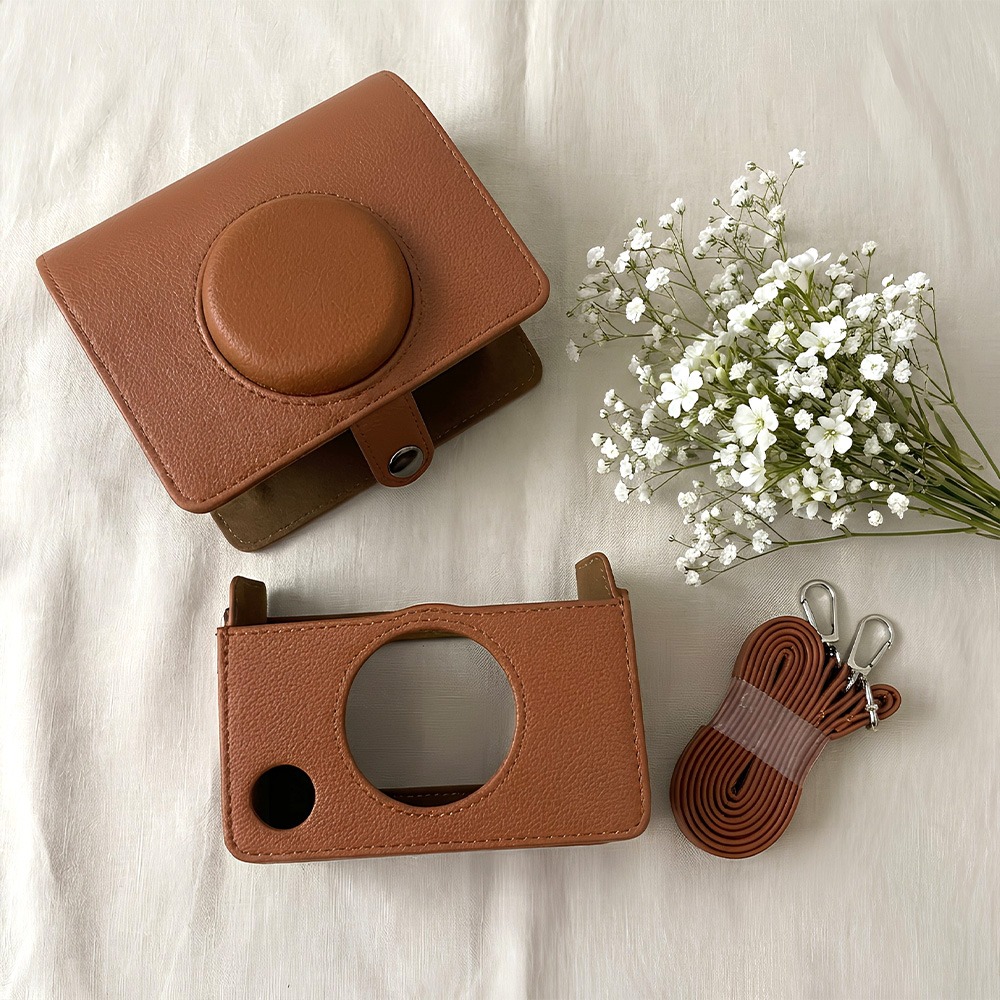 富士 instax mini Evo 專用 皮革材質 EVO相機包 EVO皮套-細節圖2