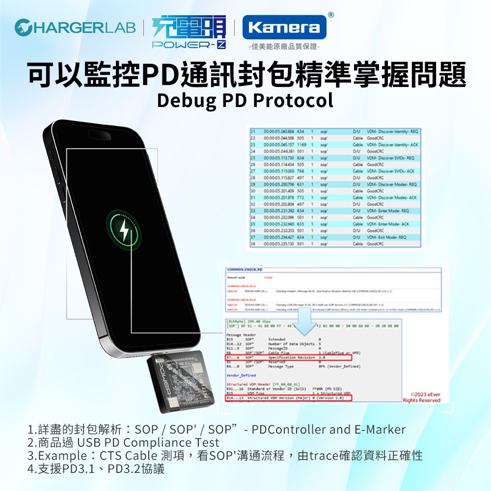 ChargerLAB POWER-Z ET240 PD 協議分析儀 240W 48V 5A-細節圖8