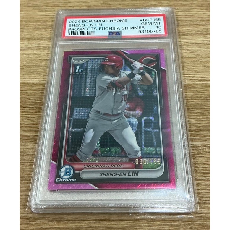 【出售】 紅人隊——1st Bowman 林盛恩 雙限量PSA 10 合售-細節圖2