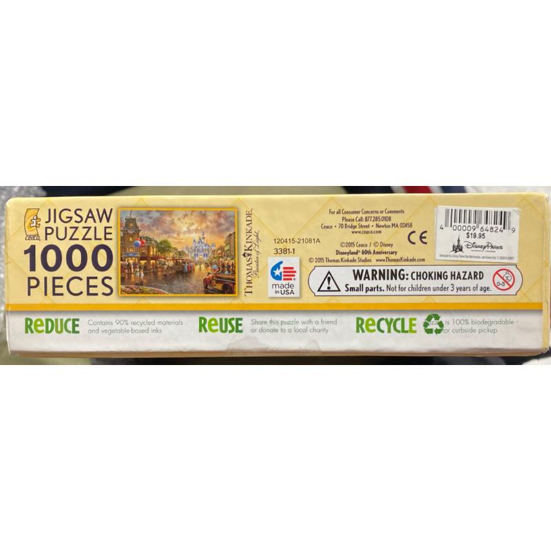<專屬拼圖屋> 美國 絕版 迪士尼樂園 60 週年鑽石慶典 Thomas Kinkade 1000片 拼圖-細節圖2