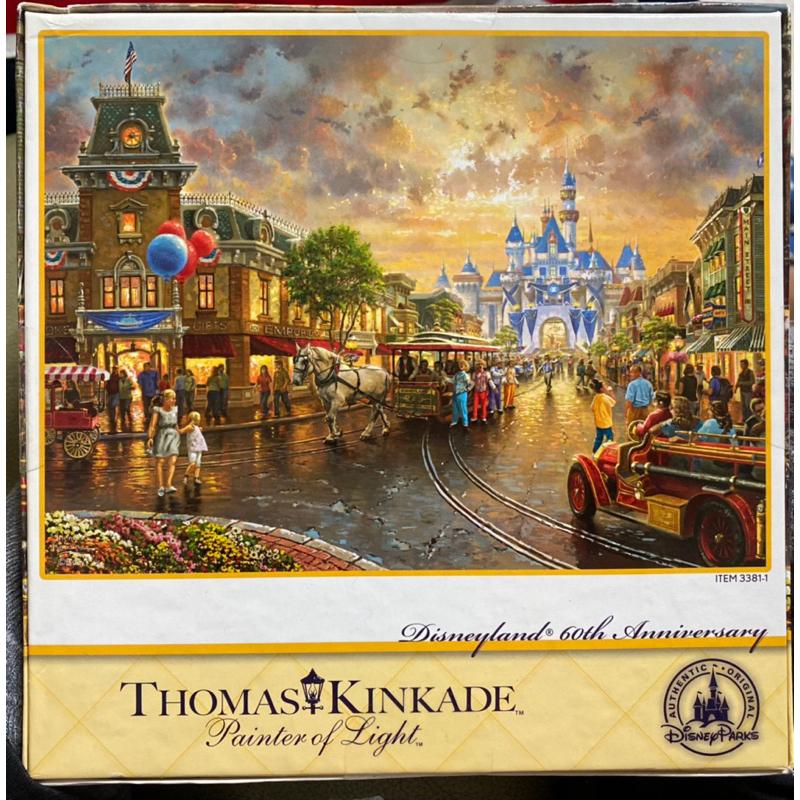 <專屬拼圖屋> 美國 絕版 迪士尼樂園 60 週年鑽石慶典 Thomas Kinkade 1000片 拼圖-細節圖3