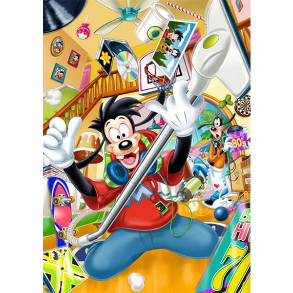 <專屬拼圖屋> 日本 絕版 迪士尼 高飛 Max 超級巨星 300片 拼圖 D-300-280-細節圖2