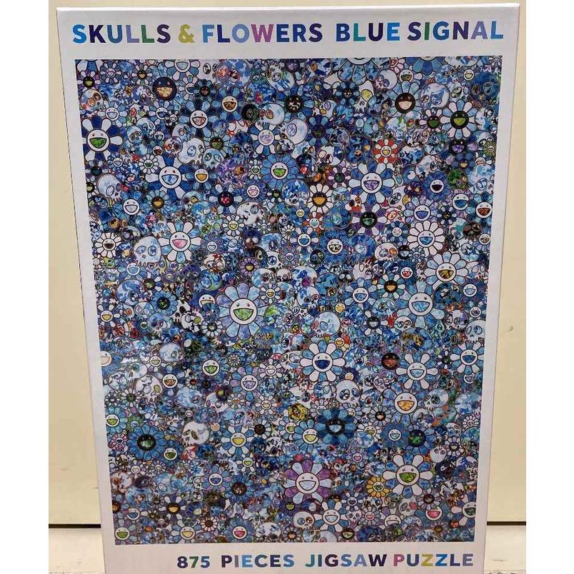 村上隆 パズル SKULLS & FLOWERS BLUE SIGNAL美術品/アンティーク ...