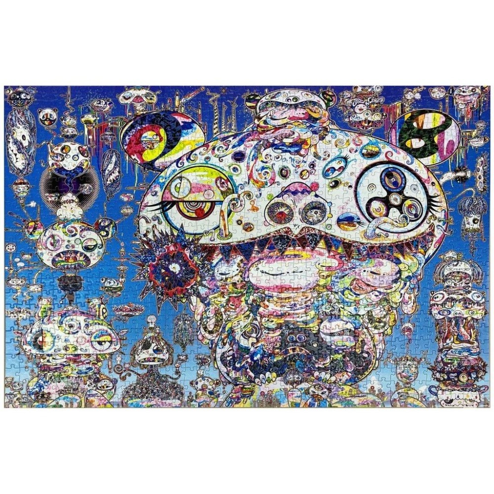 <專屬拼圖屋> (現貨不用等) 日本 村上隆 Takashi Murakami 煉獄的火焰 燒毀 煉獄 1000片 拼圖-細節圖2