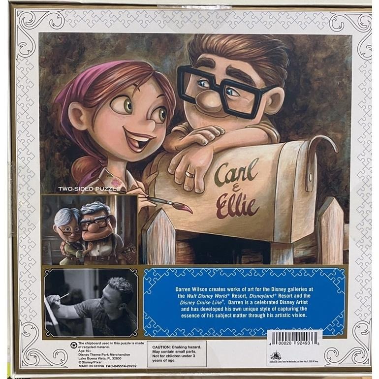 <專屬拼圖屋>(現貨) 絕版 美國 美拼 雙面 10週年 紀念 迪士尼 天外奇蹟 1000片 拼圖-細節圖3