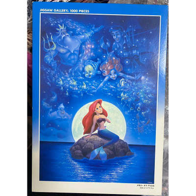 &lt;專屬拼圖屋&gt; 日本 絕版 迪士尼 小美人魚 mermaid 深海 1000片 拼圖 D-1000-273