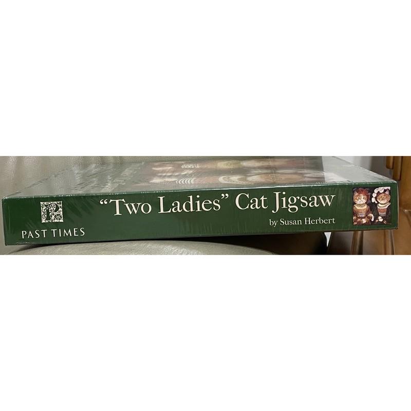 <專屬拼圖屋>英國 絕版 兩隻貓  裝扮 淑女Susan Herbert 550片 拼圖-細節圖3