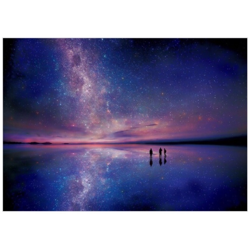 <專屬拼圖屋> 現貨 日本 EPOCH 夜光 鹽湖 星空 星空下的烏尤尼鹽湖 1000片 拼圖 12-508-細節圖4