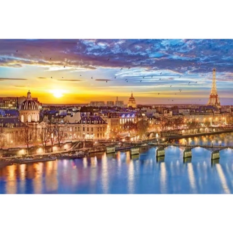 <專屬拼圖屋> 日本 法國風 風景 美麗的塞納河 Epoch 1000片 拼圖 09-032s-細節圖2