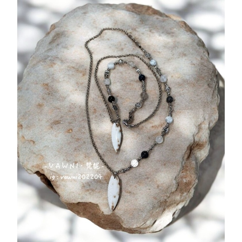 ［ V A W N I • 梵馜 ］男士款｜羽刻・力量系長鍊 NO.1141208-細節圖3