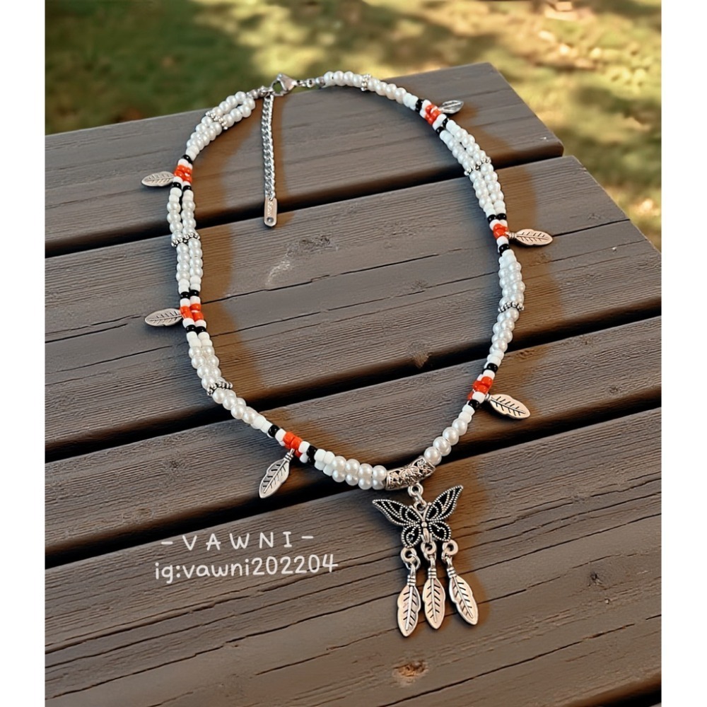 ［ V A W N I • 梵馜 ］ 原民風手作頸鍊 清邁復古銀 NO.1141029-規格圖1