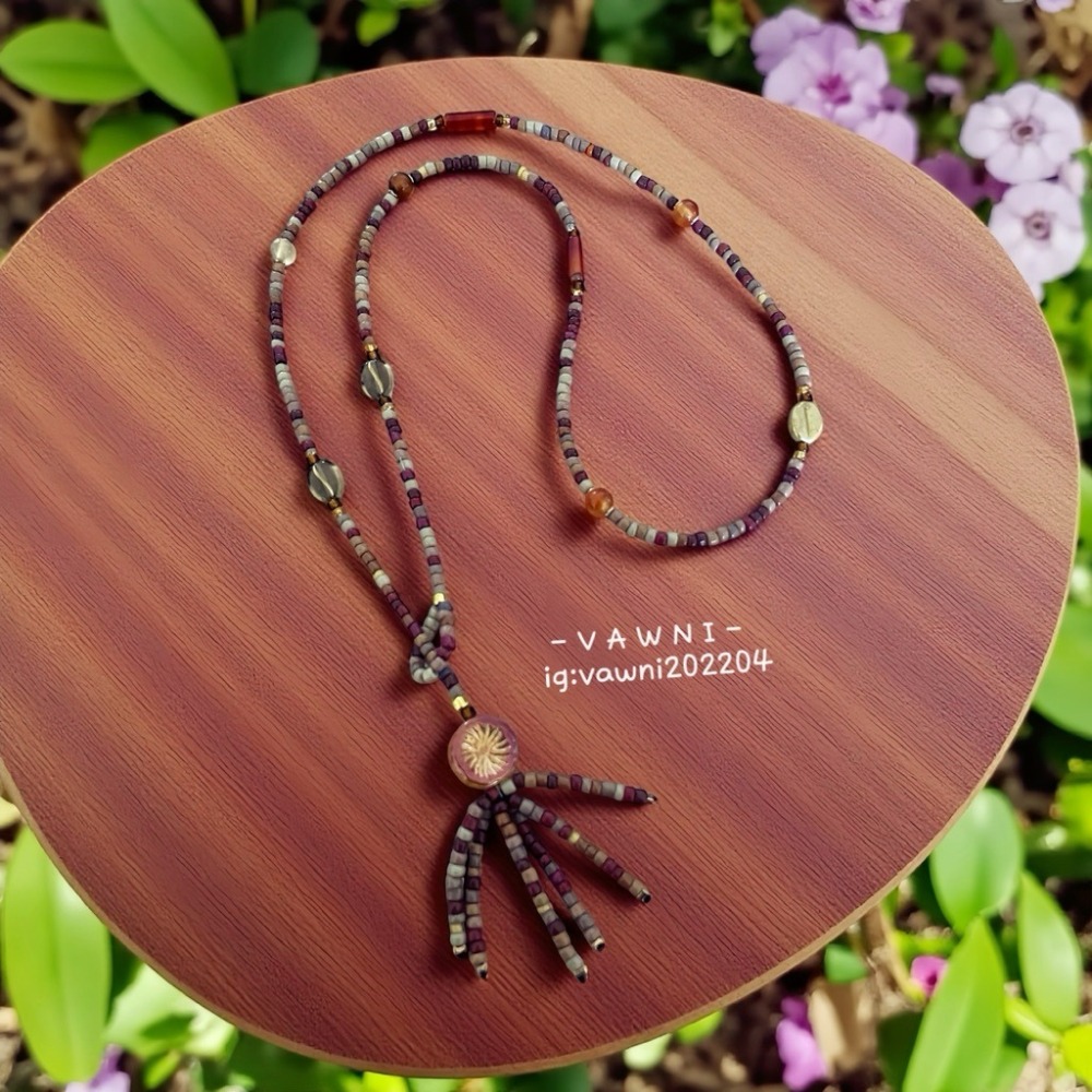 [ V A W N I • 梵馜］美拉德色毛衣鍊 NO.1142021-細節圖2