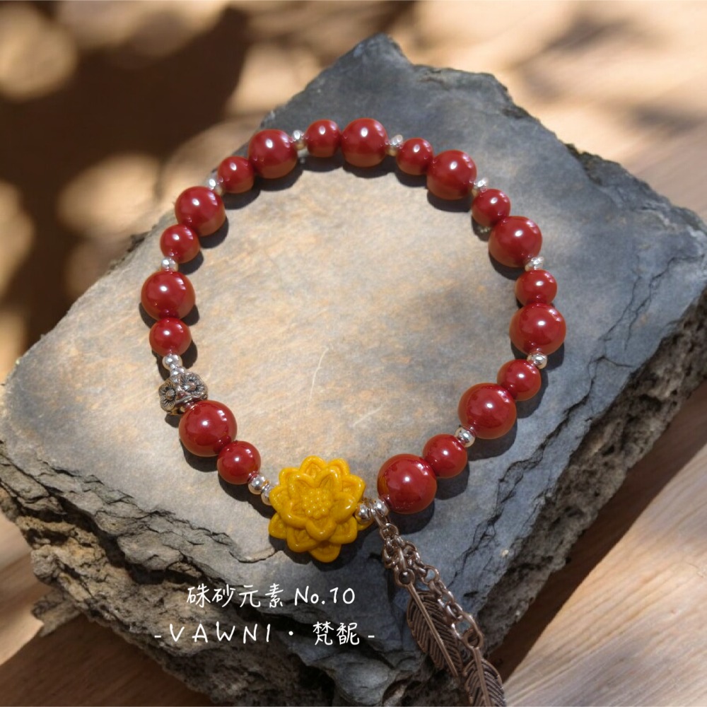 ［ V A W N I • 梵馜 ］硃砂元素・設計手飾-規格圖2