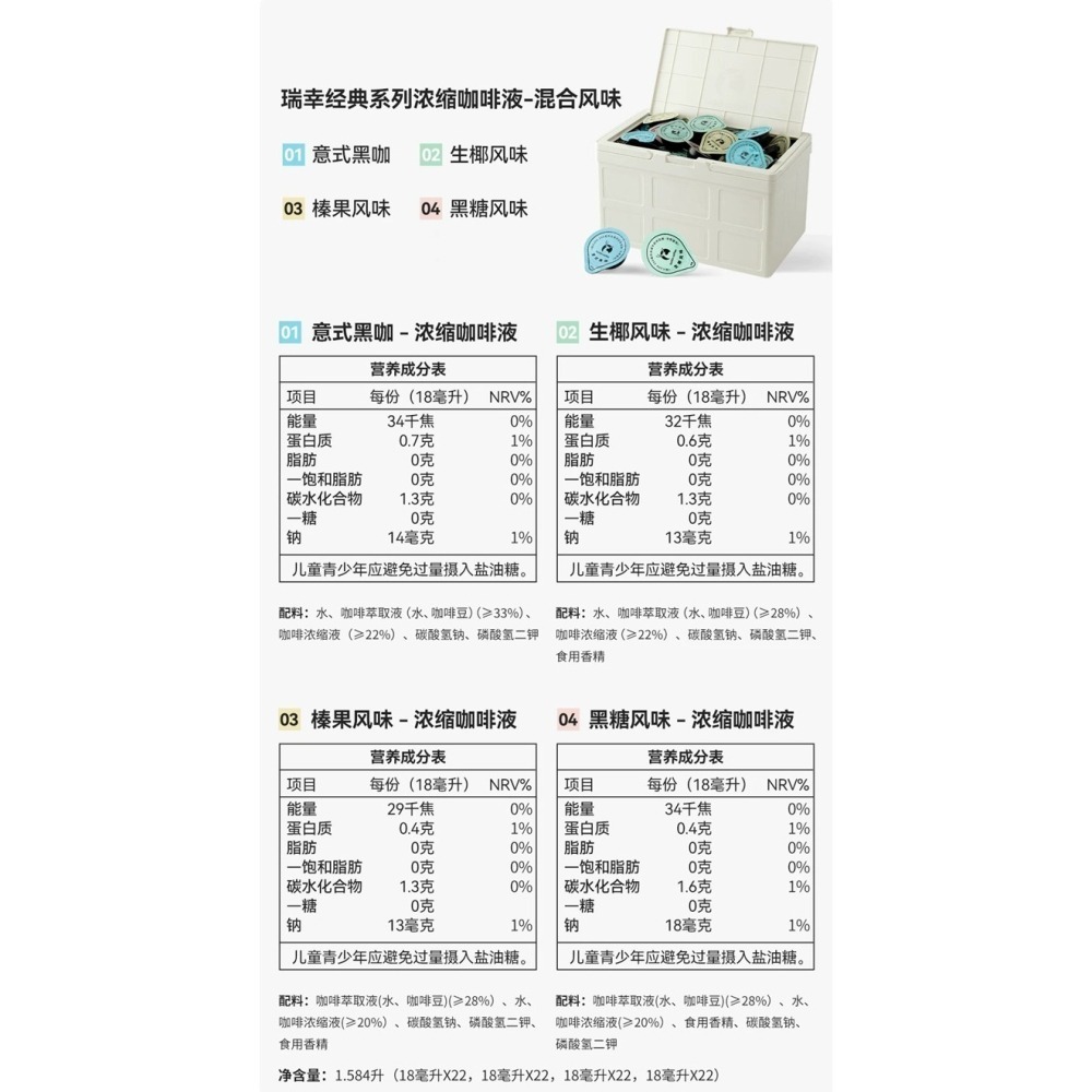 現貨速發｜【瑞幸咖啡-Luckin Coffee】瑞幸咖啡 囤貨裝 咖啡液88顆 速溶黑咖啡 60杯 美式/拿鐵-細節圖9