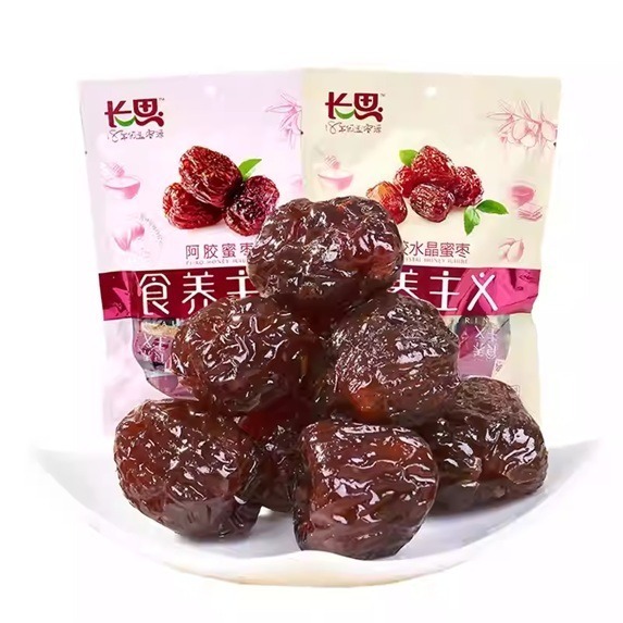 【長思官方】食養主義 阿膠蜜棗(450g/828g) 顆顆無核・獨立小包裝 辦公室午茶/長輩補氣首選（黑糖、水晶、阿膠)-細節圖5