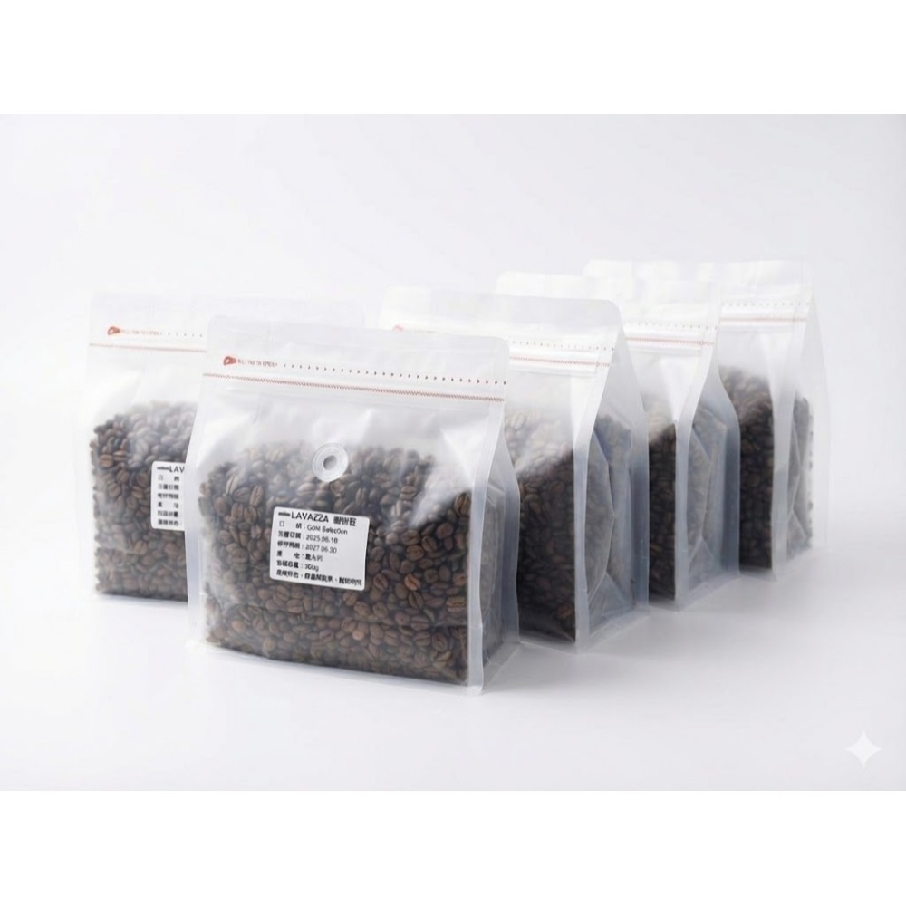 ☕【LAVAZZA 咖啡豆｜250g/500g 分享包】透明氣閥密封袋 重複封口夾鏈 適合嚐鮮、分享、測豆、手沖初學者-規格圖4