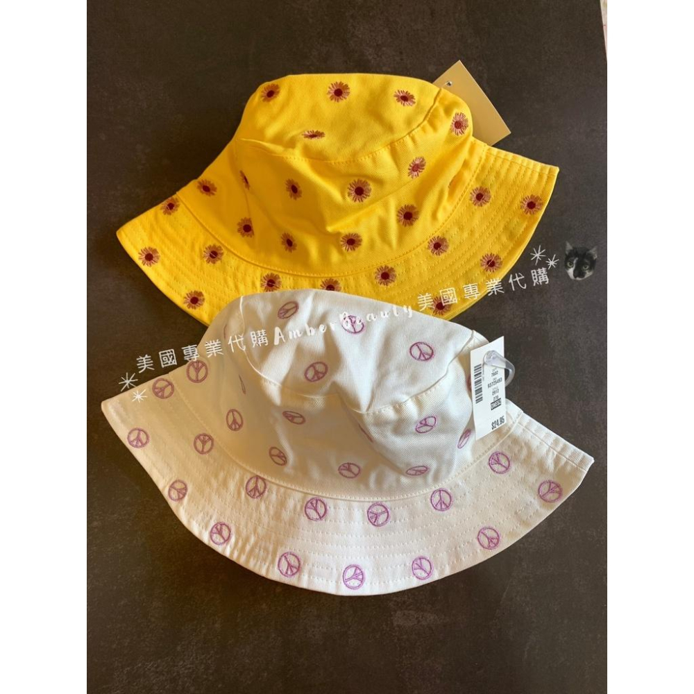【美國直購 正品現貨】AEROPOSTALE 漁夫帽 2色 潮流 滑板 平頂圓帽 遮陽帽 防曬帽 黃色 白色 刺繡-細節圖3