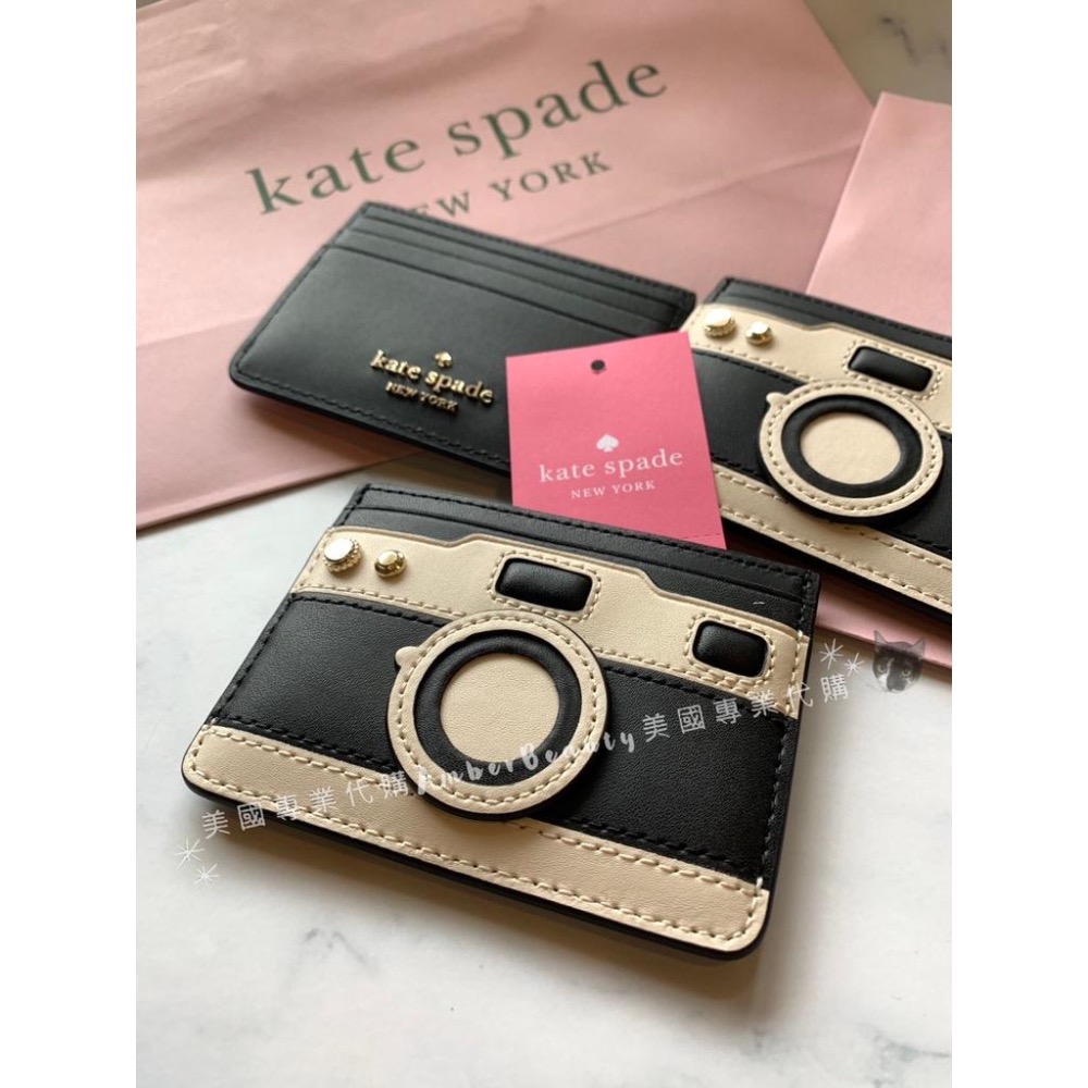 【美國直購正品現貨】Kate Spade KS 相機造型 卡片夾 復古 黑白 雙色 送禮 情人節 送女友 母親節 聖誕節-細節圖2