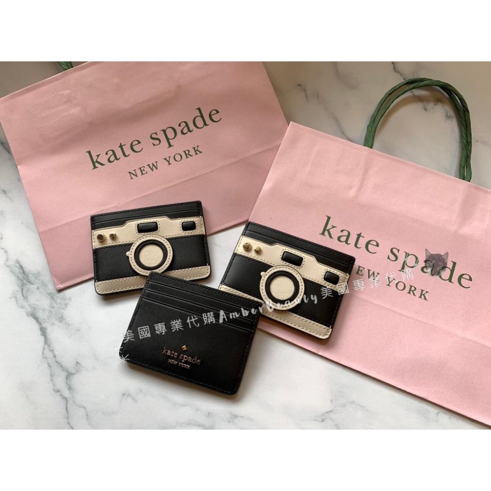 【美國直購正品現貨】Kate Spade KS 相機造型 卡片夾 復古 黑白 雙色 送禮 情人節 送女友 母親節 聖誕節-細節圖3