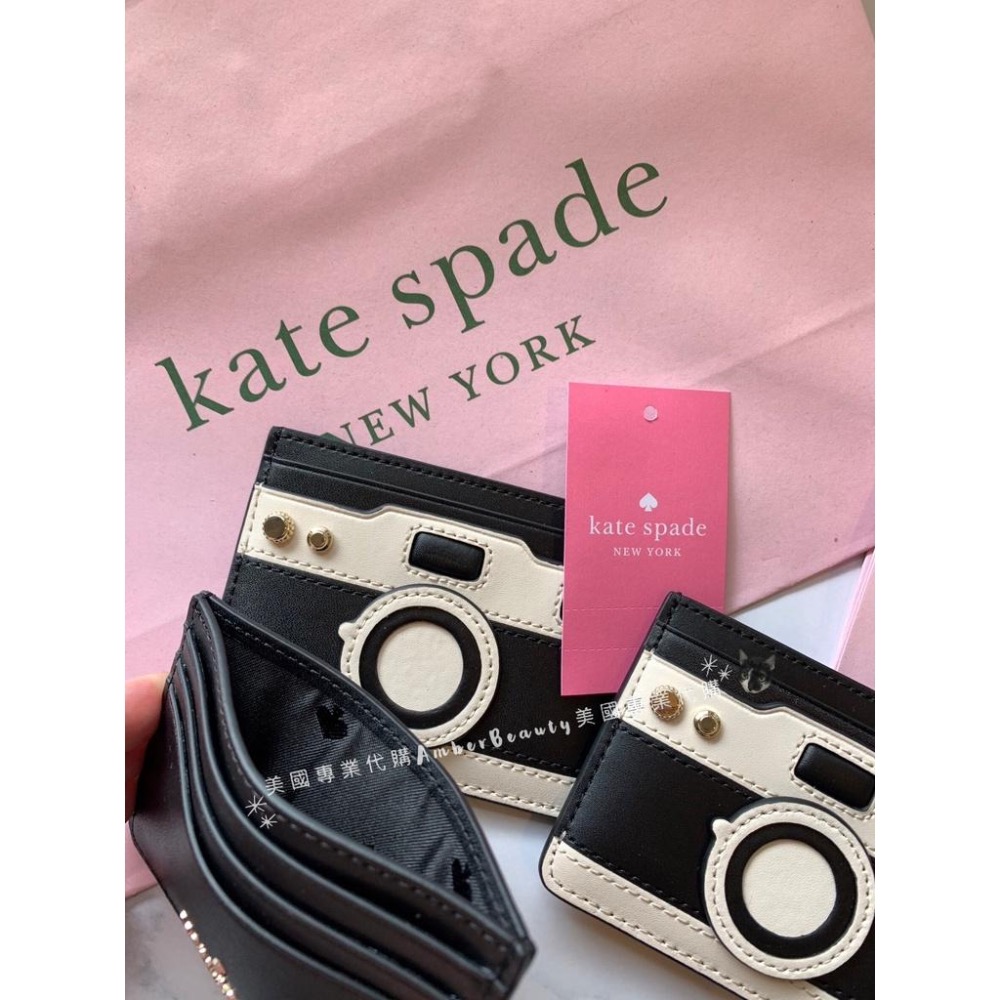 【美國直購正品現貨】Kate Spade KS 相機造型 卡片夾 復古 黑白 雙色 送禮 情人節 送女友 母親節 聖誕節-細節圖5