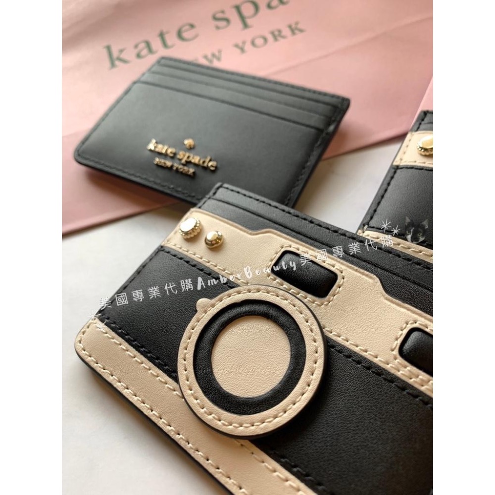 【美國直購正品現貨】Kate Spade KS 相機造型 卡片夾 復古 黑白 雙色 送禮 情人節 送女友 母親節 聖誕節-細節圖6
