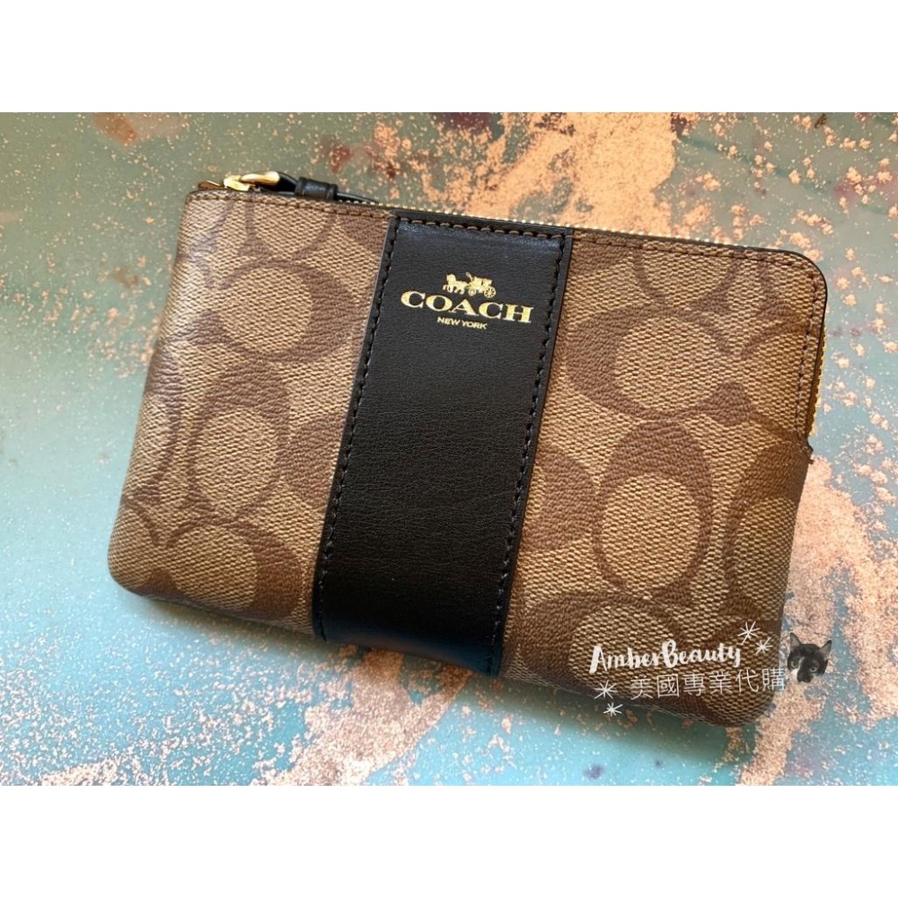 【美國正品現貨】coach 蔻馳 零錢包 手拿包小單層 手腕包 皮夾 經典款 皮革 馬車 送禮 聖誕節 女朋友 交換禮物-細節圖7