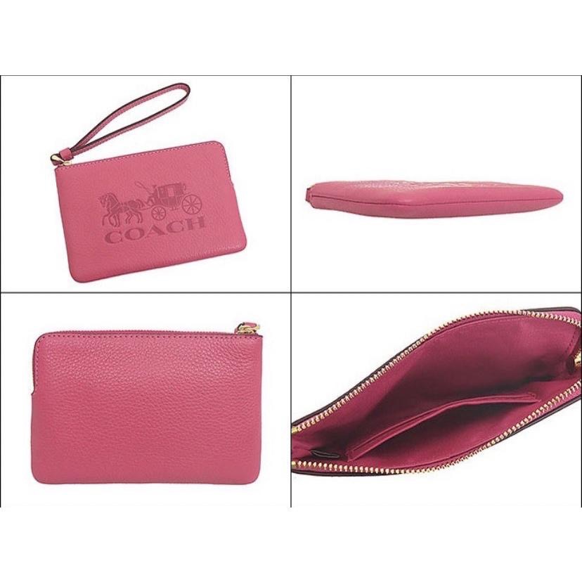 【美國正品現貨】coach 蔻馳 零錢包 手拿包小單層 手腕包 皮夾 經典款 皮革 馬車 送禮 聖誕節 女朋友 交換禮物-細節圖8