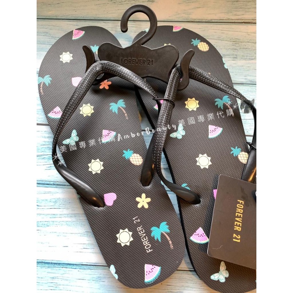 【美國正品現貨】FOREVER 21 超好穿 夾腳海灘拖鞋 夾腳拖 人字拖 拖鞋 涼鞋 水果 蘑菇 夏日~ 歡迎批發大量-細節圖2