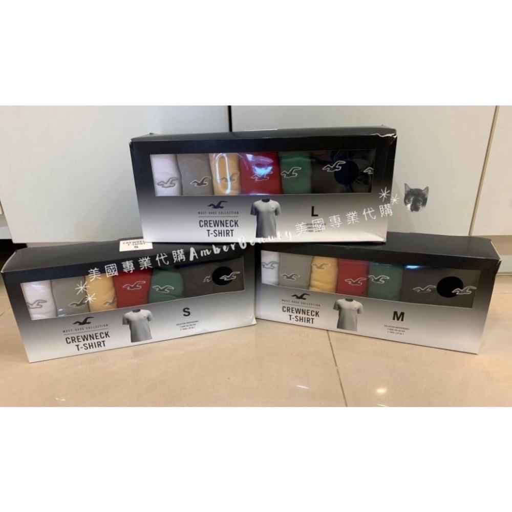 【美國直購正品現貨】Hollister Men 男生 經典 海鷗logo 圓領 單件 棉T 父親節 情人節 送禮-細節圖2