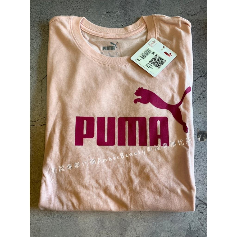 【美國直購 正品現貨】PUMA 女款logo短T 戶外運動 粉紅 上衣 基本款 棉質 圓領 男生 大尺寸 運動衫 蔡依林-細節圖9