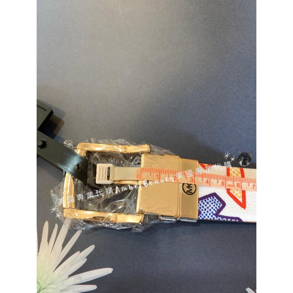 【美國直購正品】Michael Kors 滿版 可翻轉雙面皮帶 MK 美國代購 送禮 情人節 送女友-細節圖8