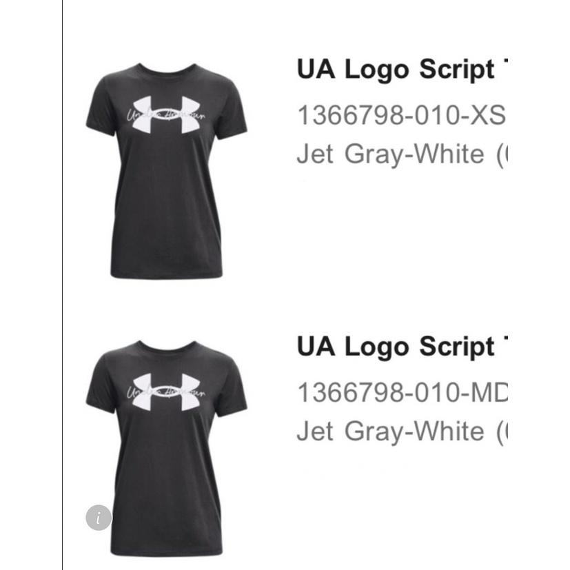 【美國直購正品 現貨在台免等】UNDER ARMOUR 女上衣 短T-Shirt ua logo script tee-細節圖4